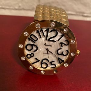 Golden and ivory Perini quartz watch